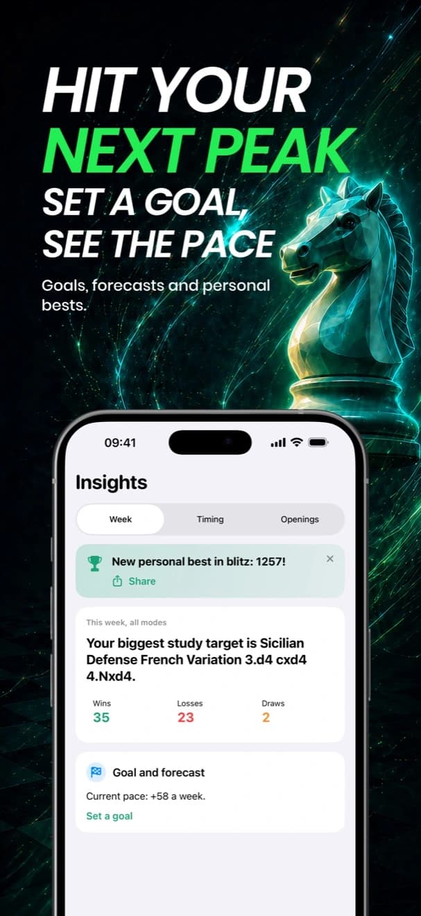 Store slide: Hit your next peak — set a goal, see the pace
