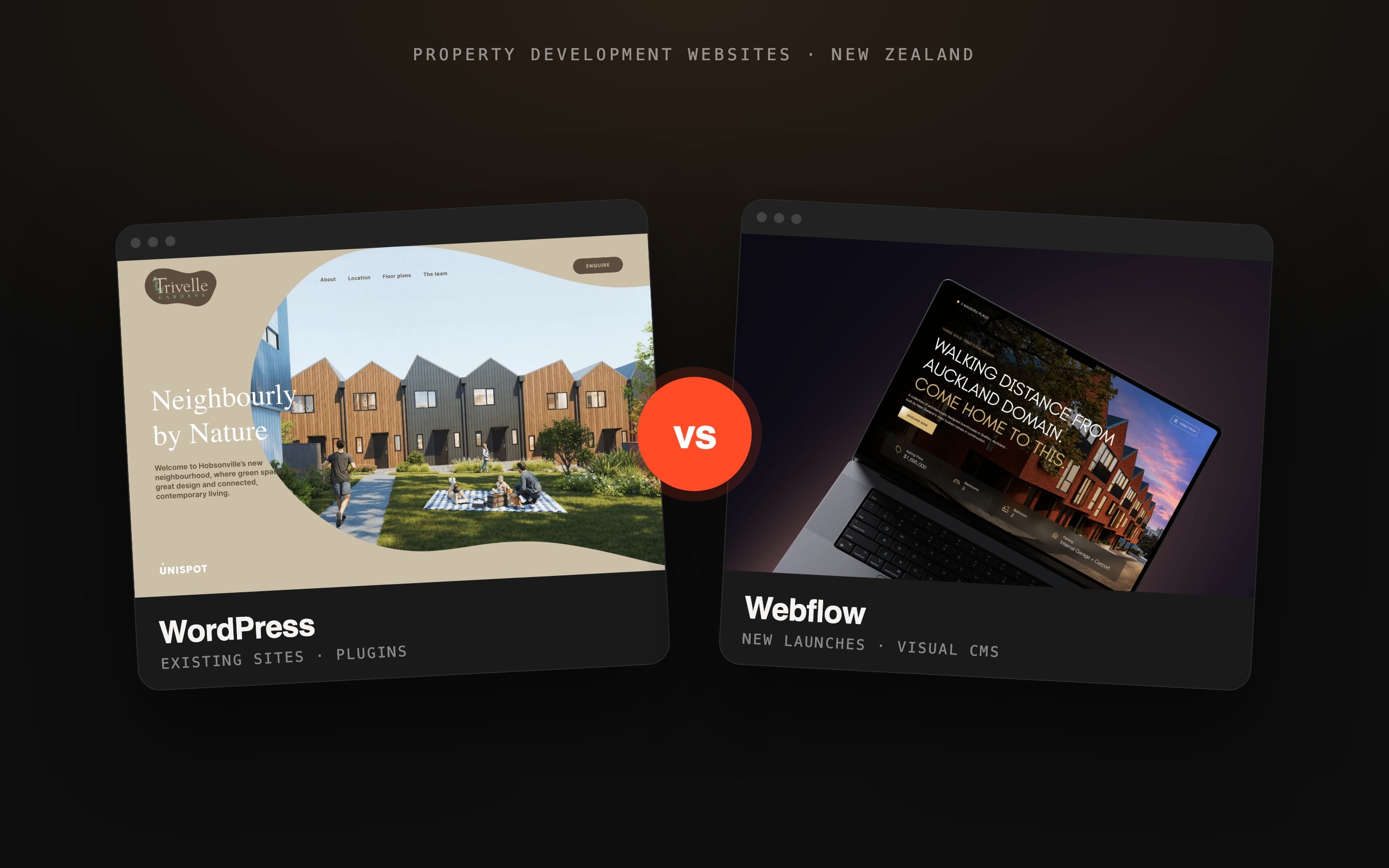 WordPress vs Webflow for Property Development Websites in New Zealand (2026)