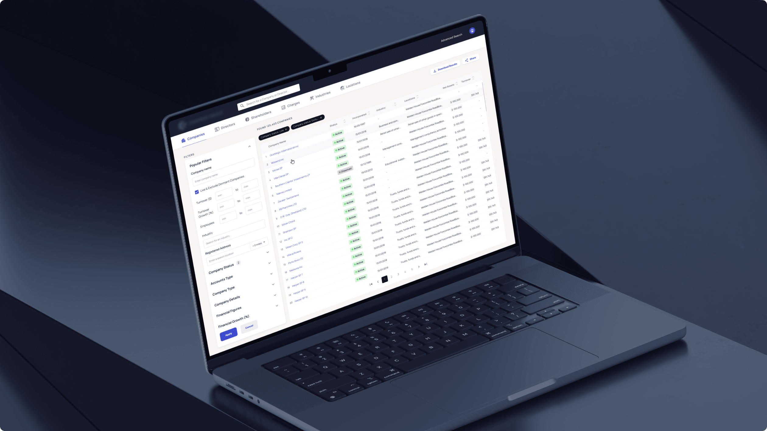Open Company Search
