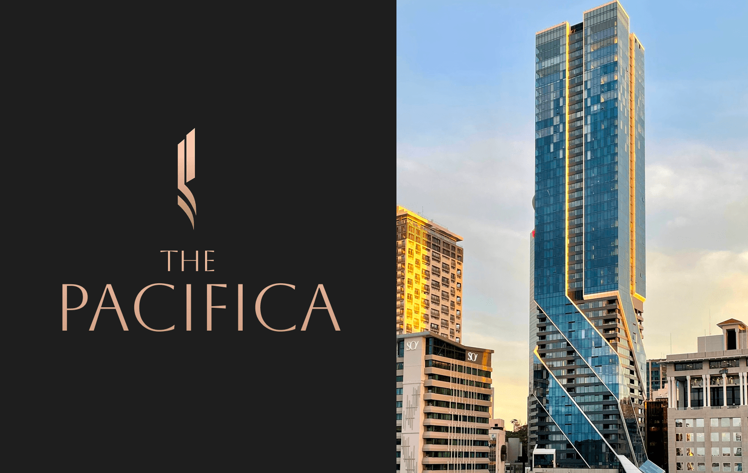 The Pacifica Penthouse luxury real estate website — final full-width view