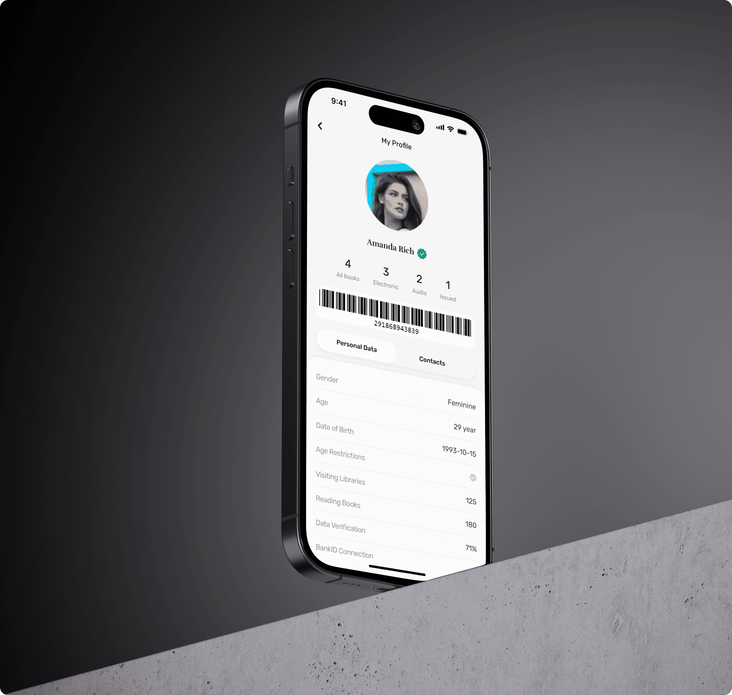 Reading Book App catalog and book search interface