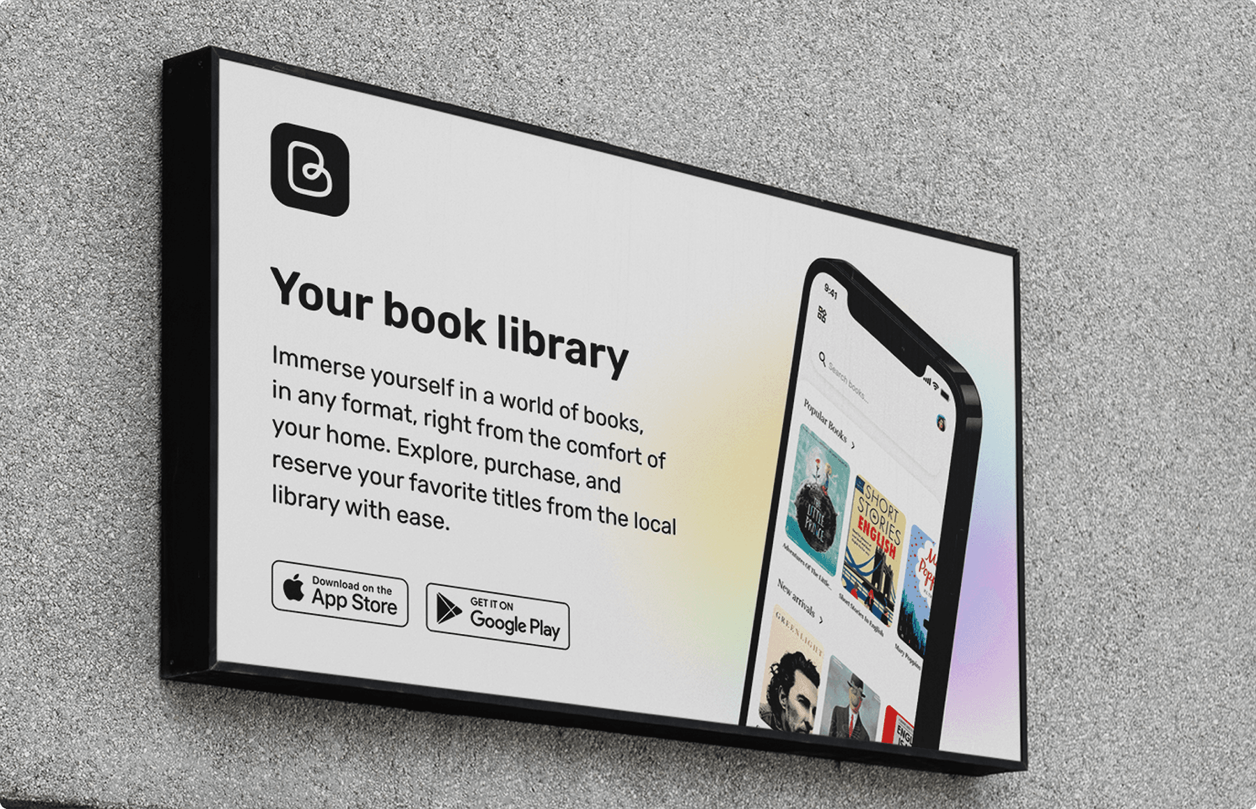 Reading Book App final mobile mockups