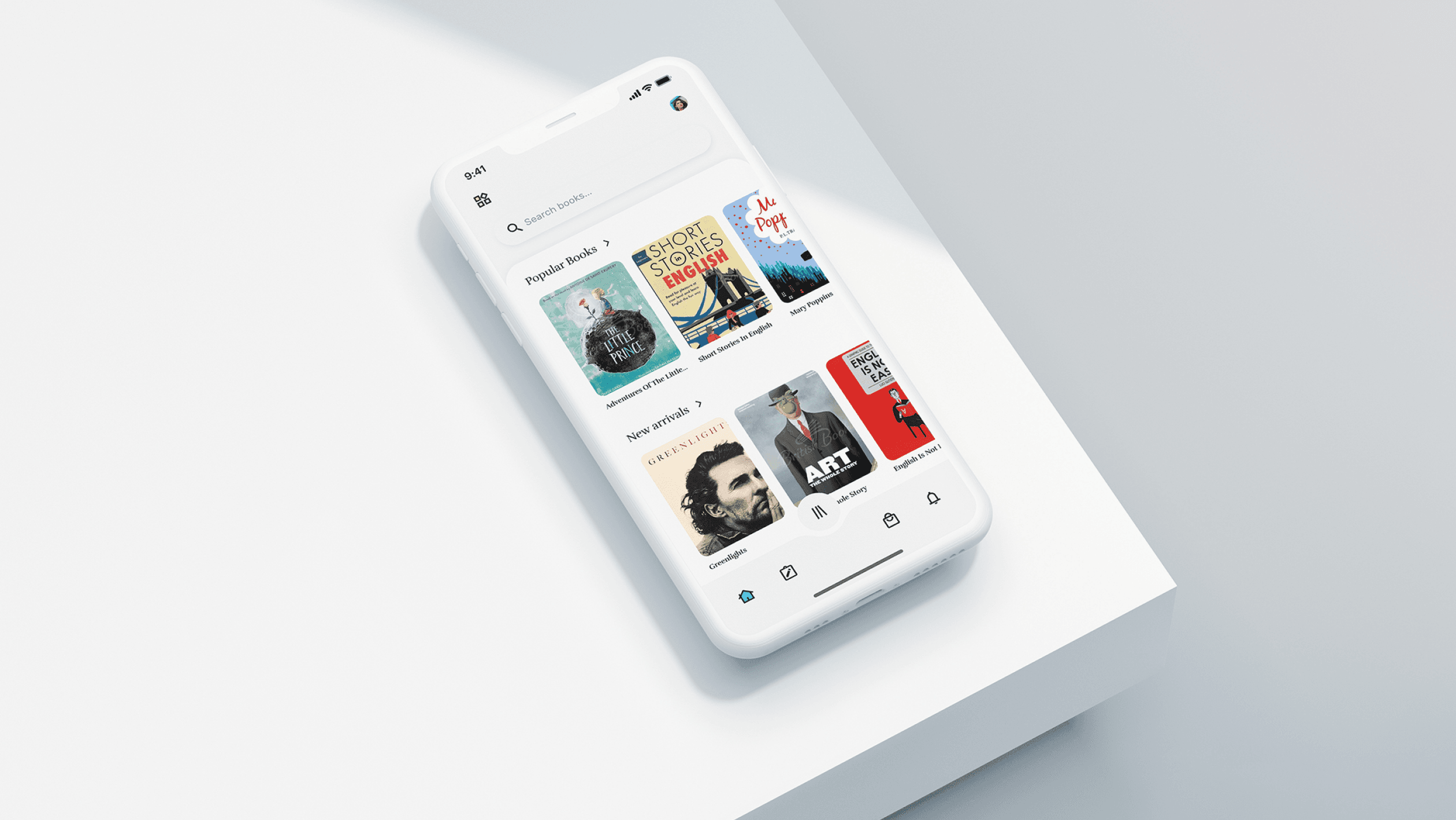 Reading Book App mobile screens designed by 99 Francs
