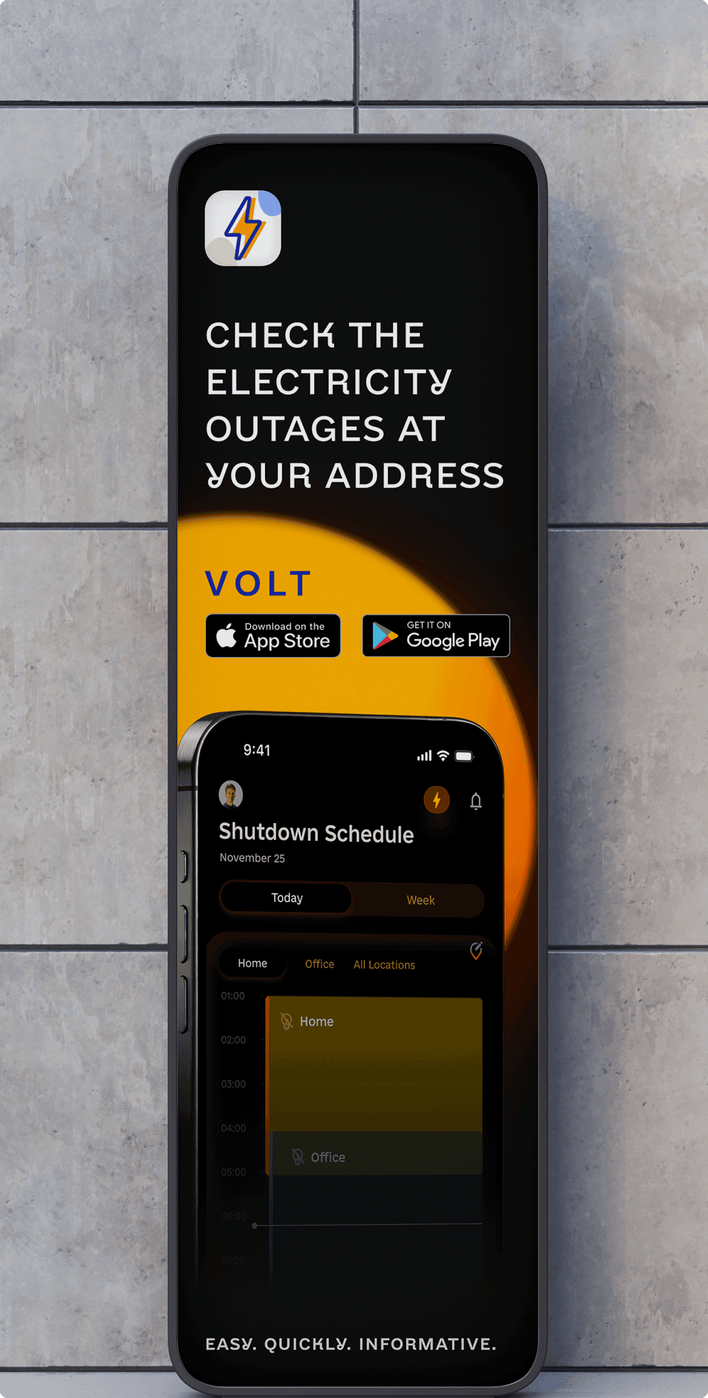 Volt final mobile app mockups